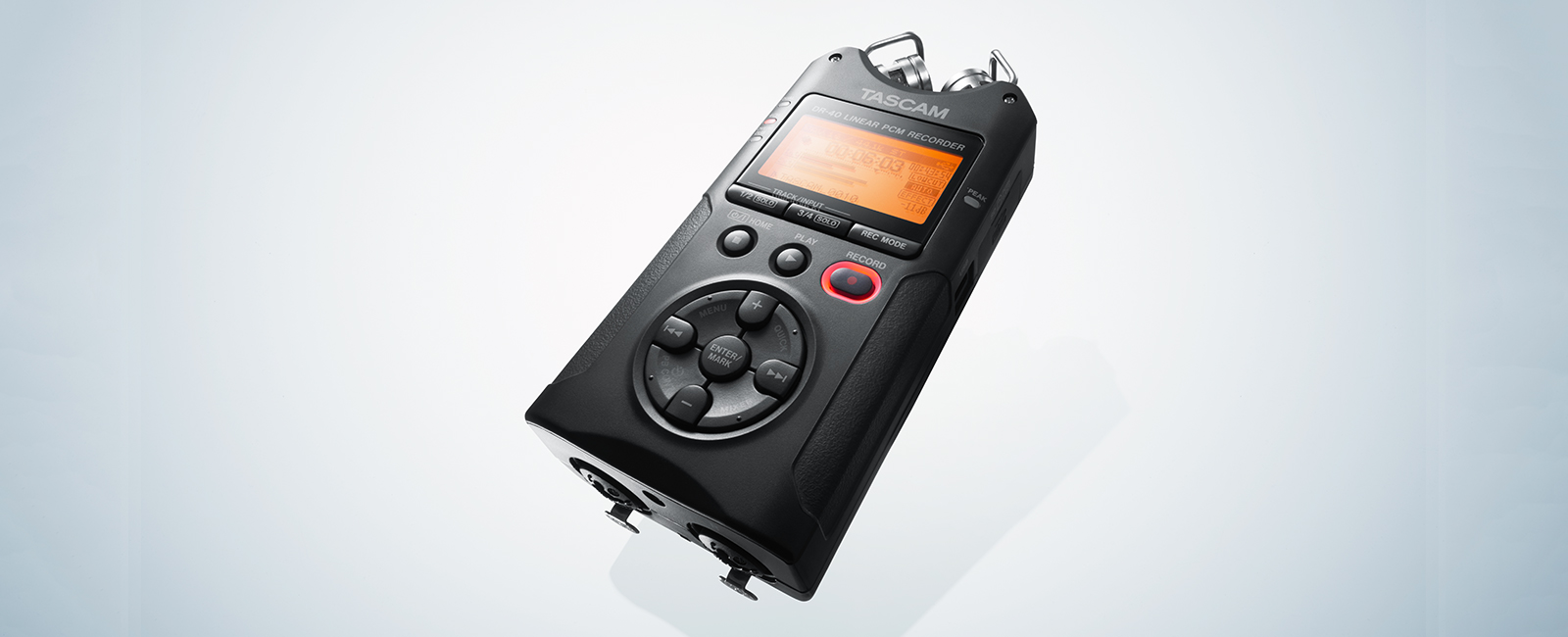 Nero TASCAM Tascam DR-40 v2 Registratore Audio Portatile a 4 Tracce 