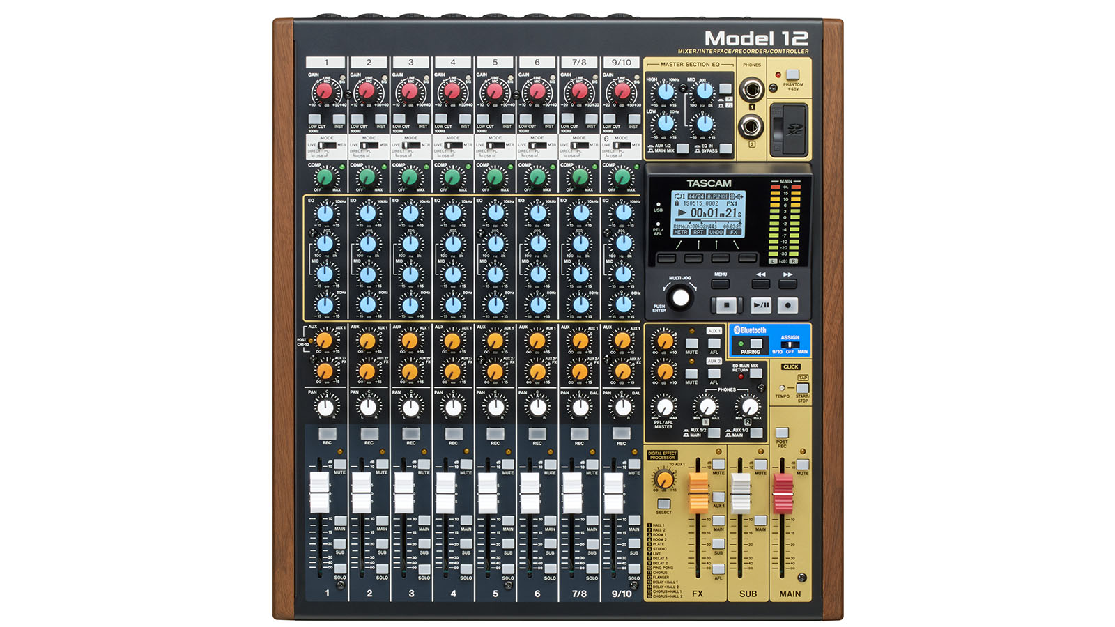 TASCAM Ships Model 12 Audio and Multimedia Production Switcher