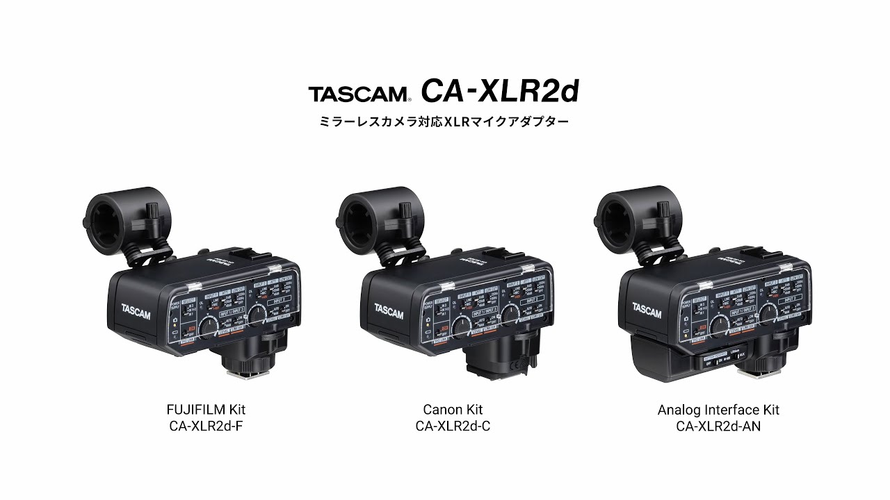 CA-XLR2d - ミラーレスカメラ対応XLRマイクアダプター
