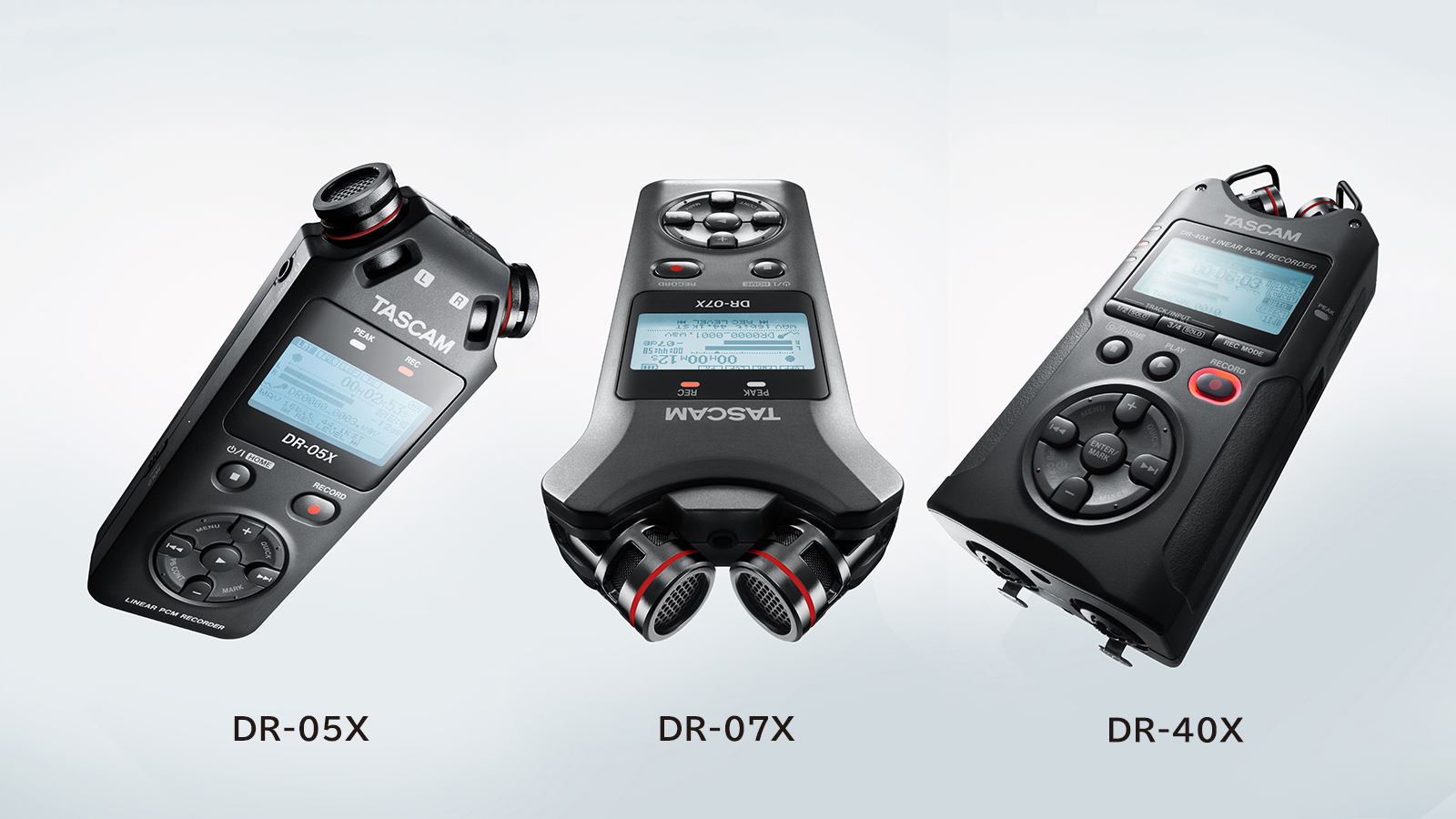 TASCAM Introduces Next Generation DR-X Series, Digital Audio Recorder and USB Audio Interface