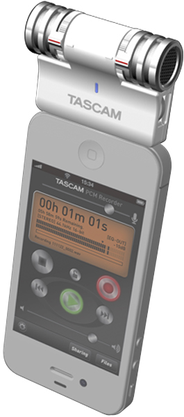TASCAM iM2 in use