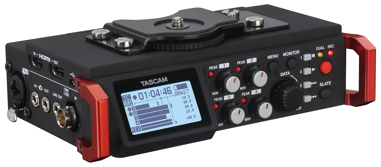 DR-701D | 6-TRACK AUDIO FIELD RECORDER & MIXER FOR AUDIO/VIDEO 