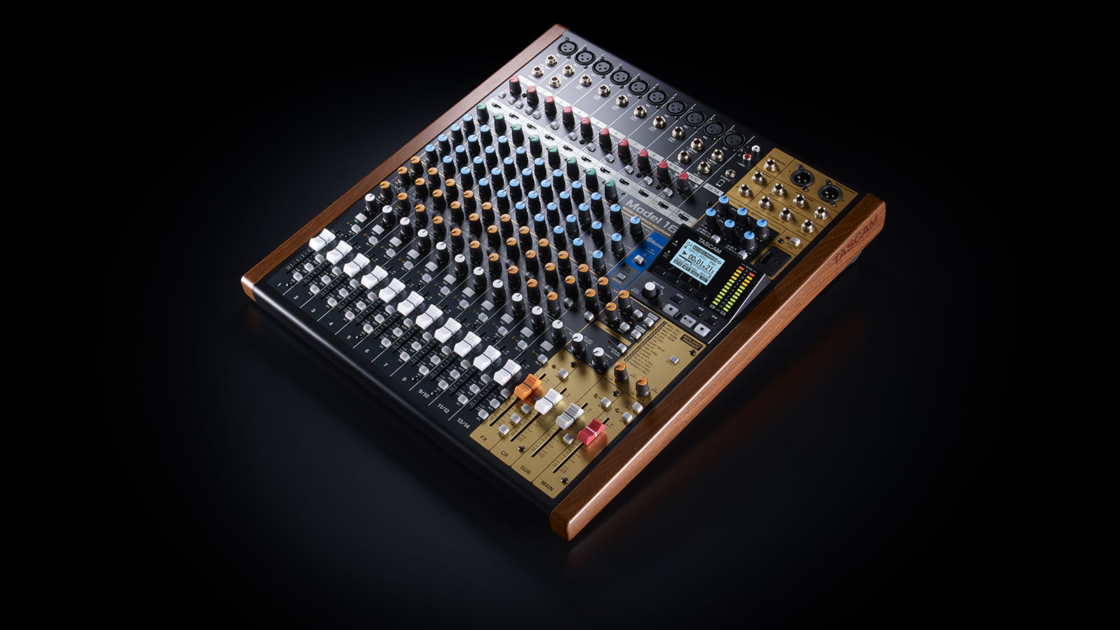 Tascam’s Model 16 combines analogue feel with digital recording