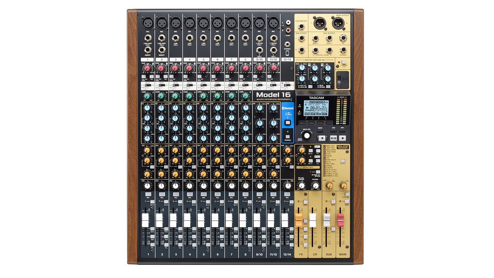 Model 16 | 16-TRACK LIVE RECORDER & MIXING CONSOLE WITH AUDIO 