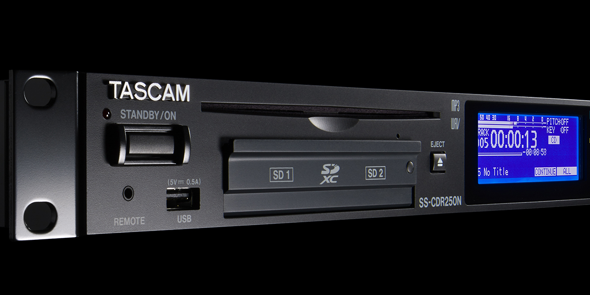 SS-CDR250N | 2-CHANNEL SOLID STATE NETWORK CD/SD/USB RECORDER WITH 