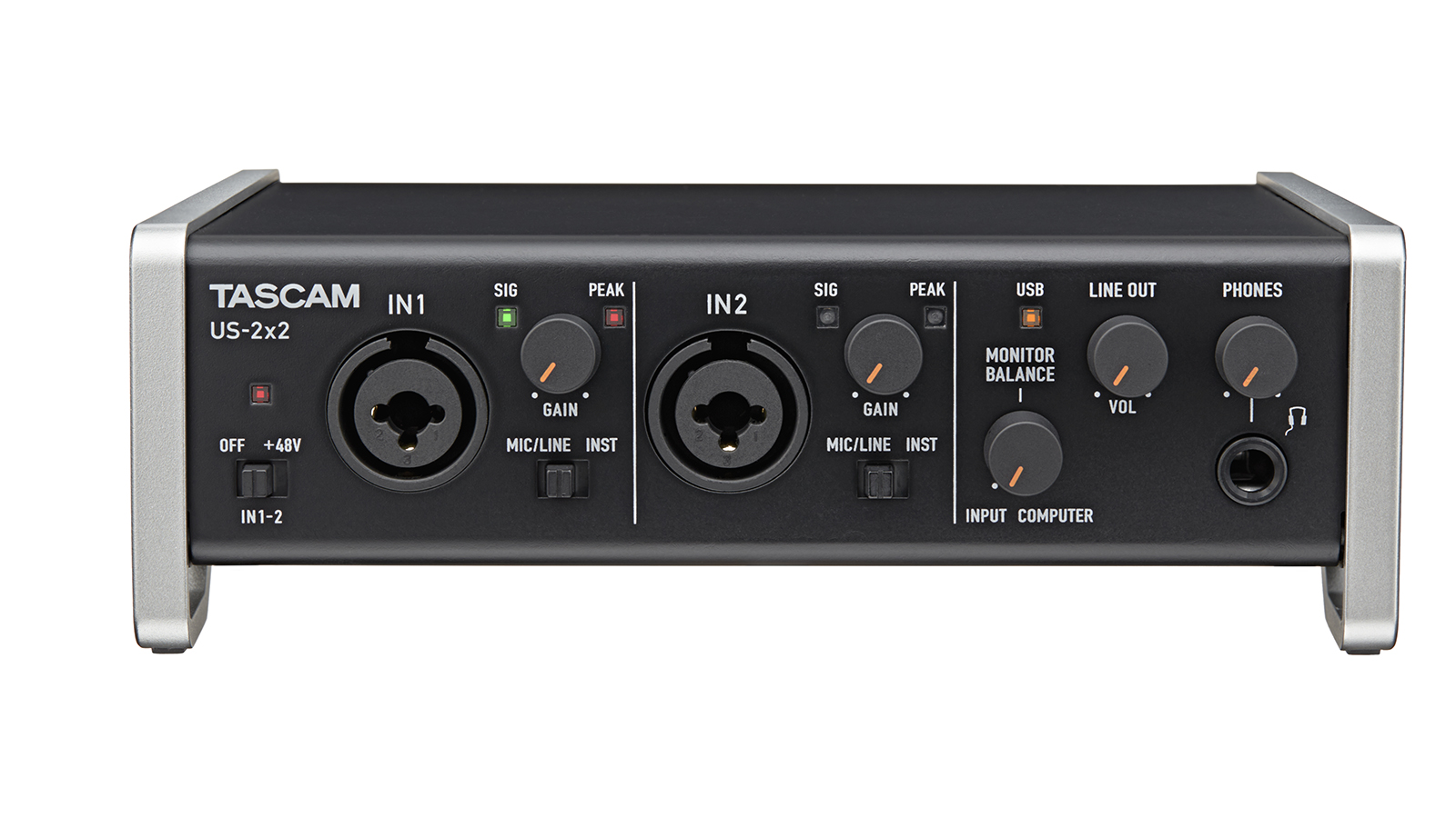 US-2x2 | USB Audio / MIDI Interface | TASCAM - United States