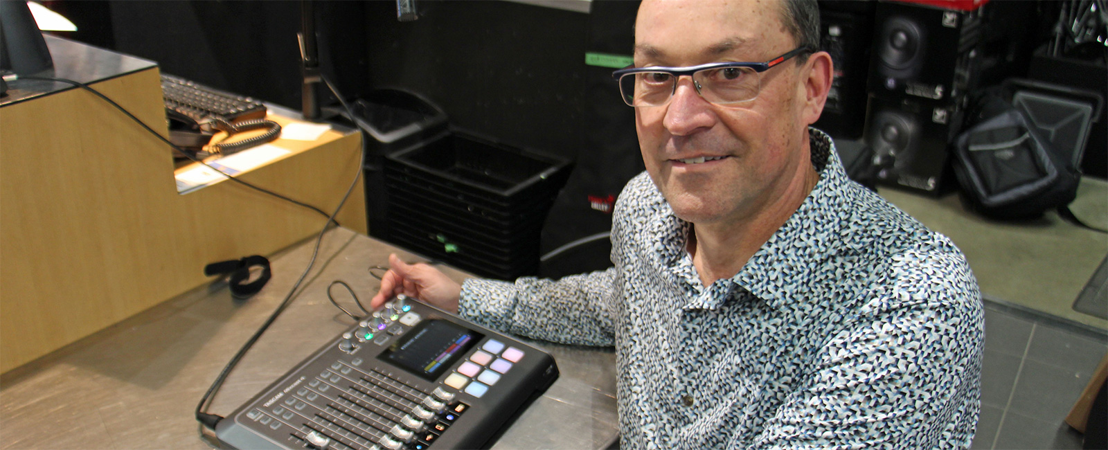 TASCAM's Mixcast 4 Podcast Station  Helps Howard Olsen Educate and Inspire