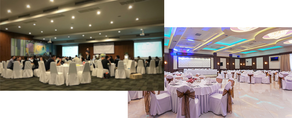 Banquet rooms : For a suitable audio system according events