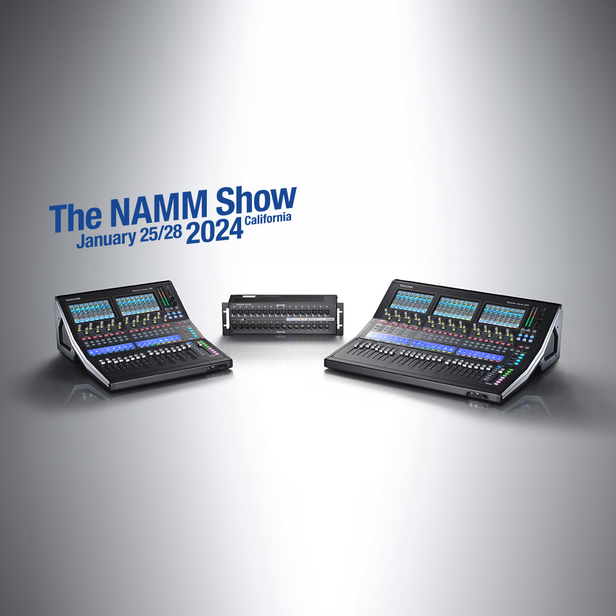 TASCAM To Showcase the Sonicview Digital Recording and Mixing Consoles During NAMM