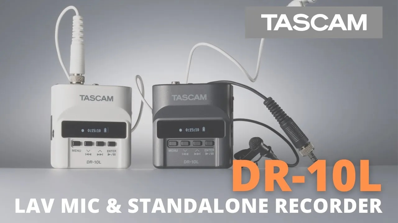 TASCAM DR-10L Wireless Clip-on Recorder w/Lav Mic