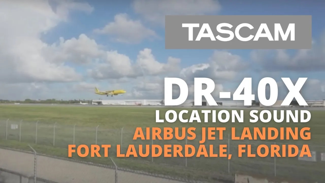 TASCAM DR-40X Location Sound | Fort Lauderdale, Florida Airport