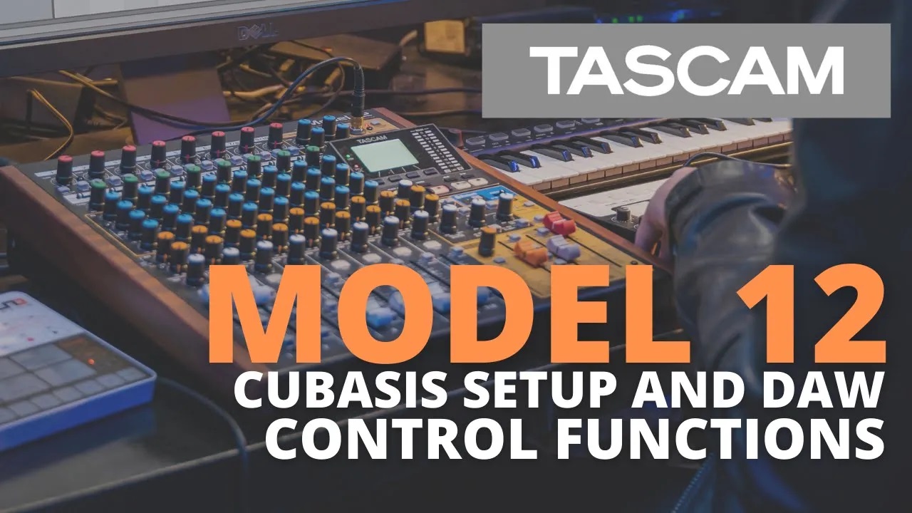 TASCAM Model 12 - Using the Model 12 as a DAW Controller with Cubasis