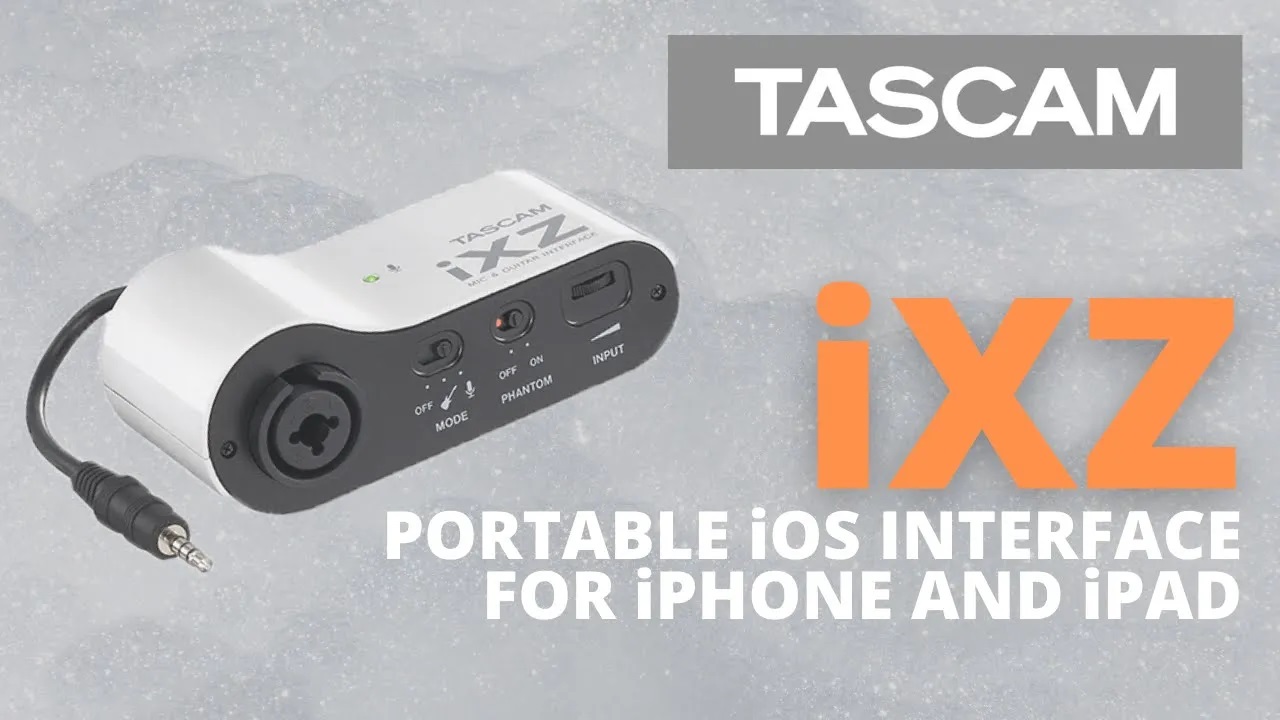 TASCAM iXZ Portable iOS Interface for iPhone and iPad