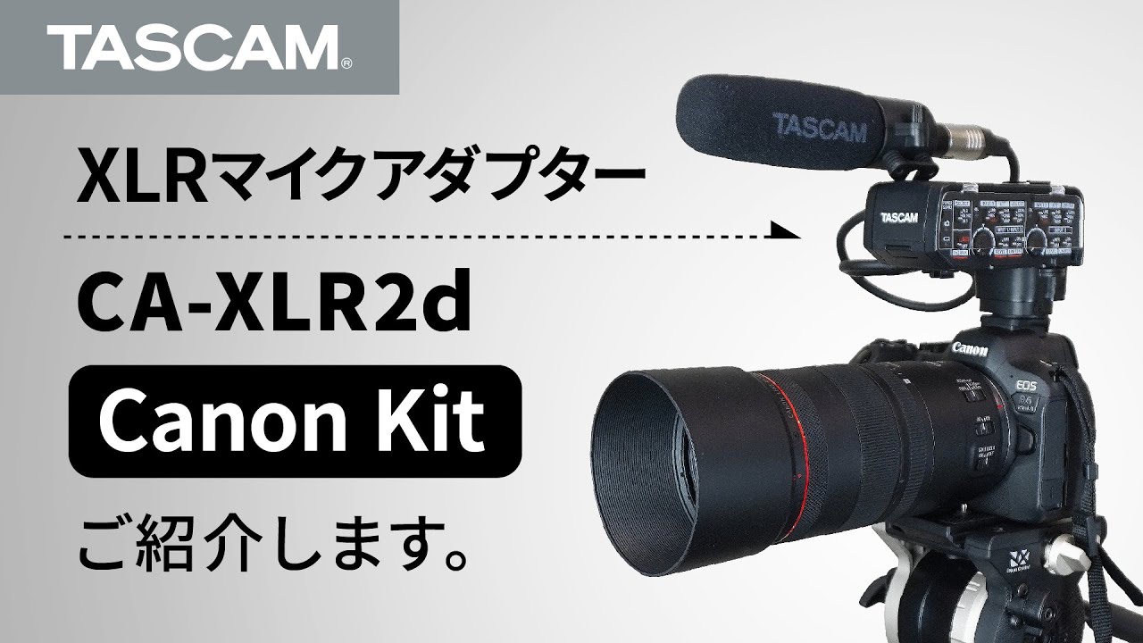 【動画の音質向上に】XLRマイクアダプター『CA-XLR2d』 キヤノンキットをご紹介～接続・使用方法など～