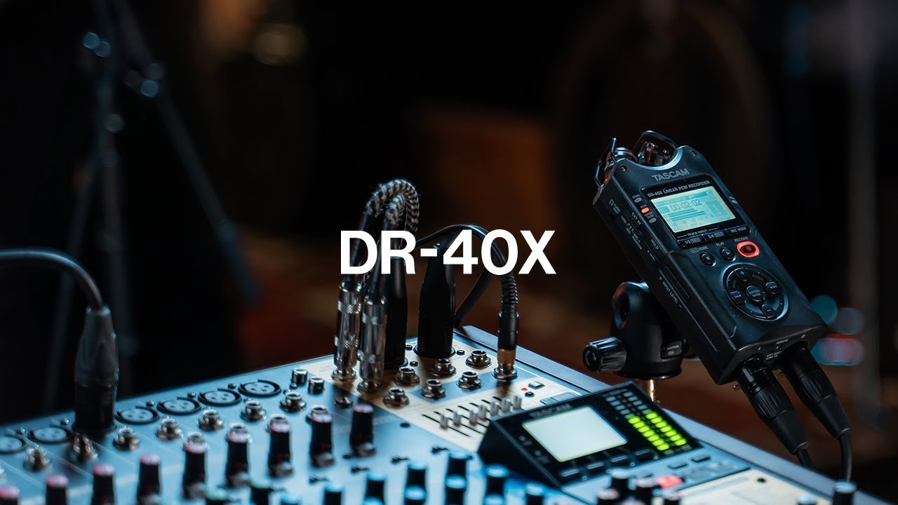 TASCAM DR-40X - Four Track Digital Audio Recorder and USB Audio Interface