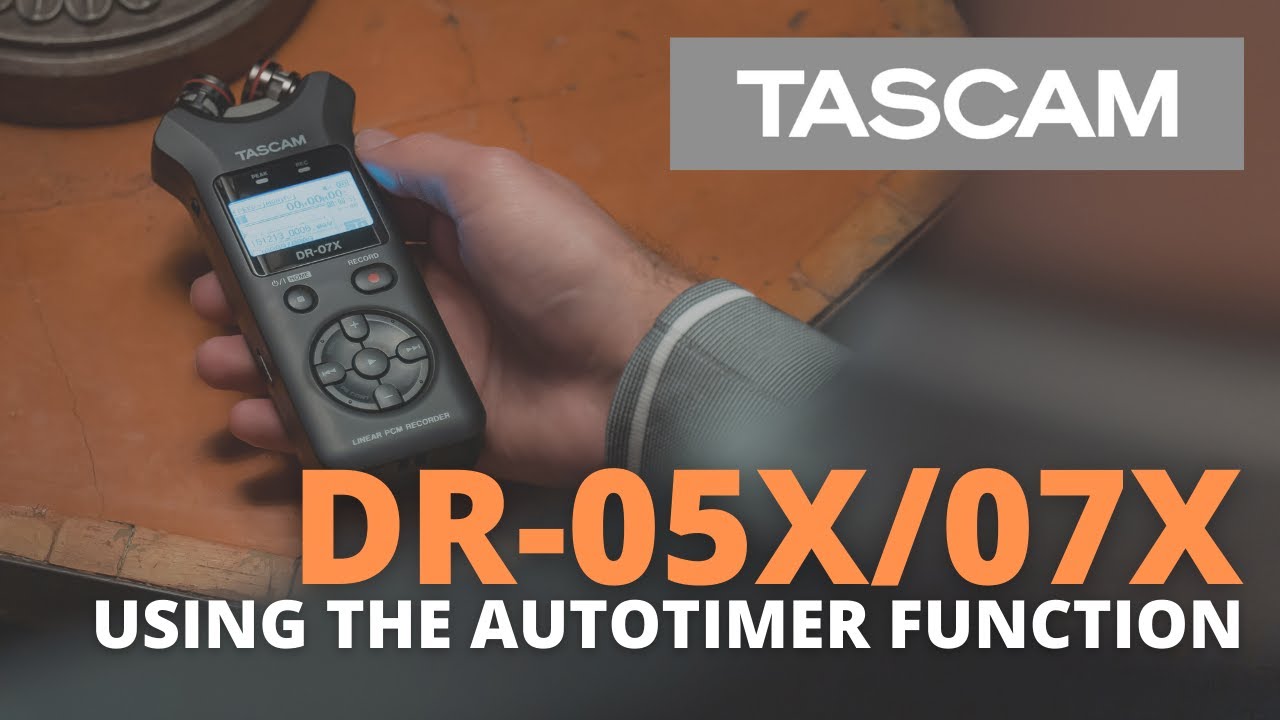 TASCAM - DR-X Digital Handheld Recorders - AutoTimer Function