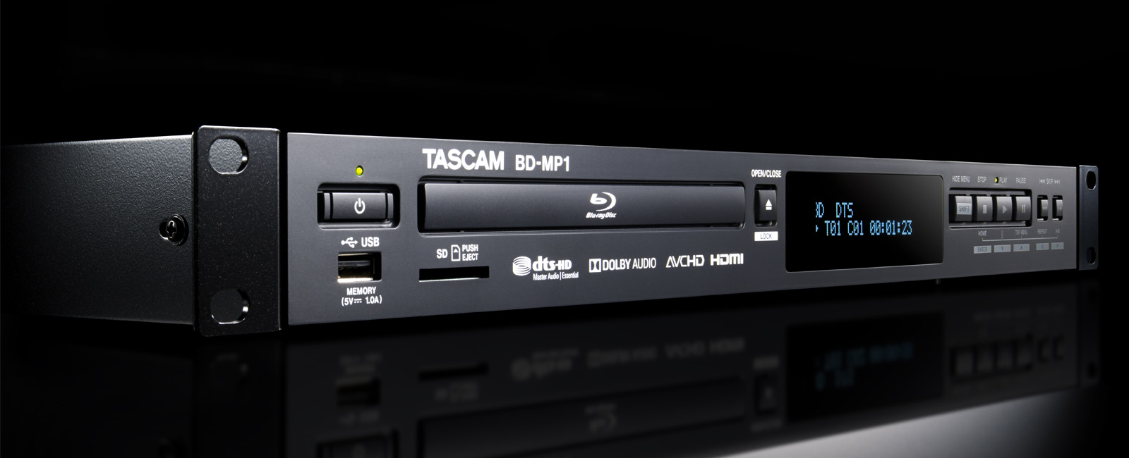 TASCAM Expands Professional Blu-ray Line with BD-MP1 Professional-Grade Blu-ray Player
