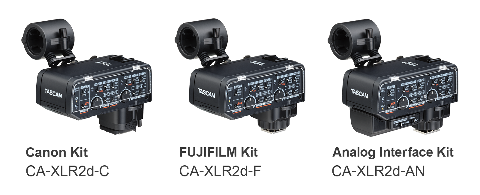 Development of new TASCAM XLR audio adapter allows mirrorless cameras in collaboration with Canon, F