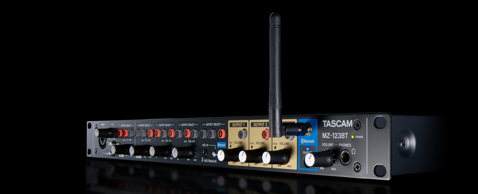TASCAM Introduces Compact MZ-123BT Commercial Grade Multi-Zone Audio Mixer