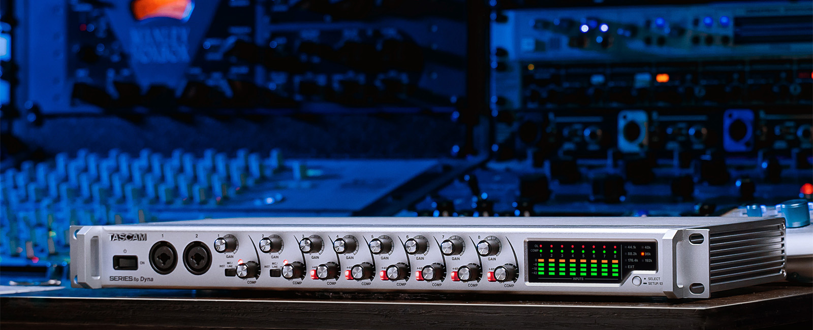 TASCAM Announces SERIES 8p Dyna 8-channel Microphone Preamp