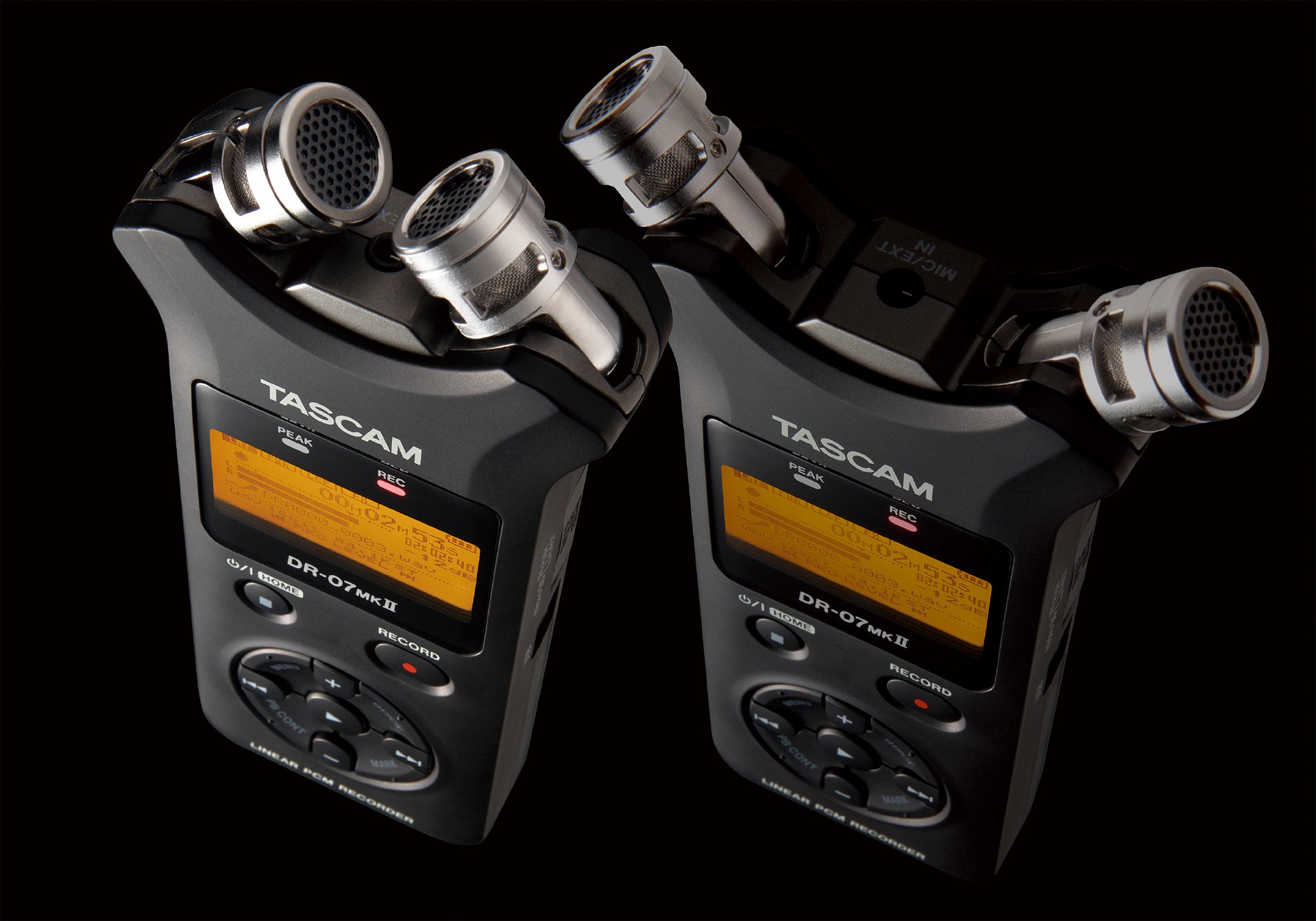 DR-07MKII | Portable Digital Recorder with Adjustable Microphones 