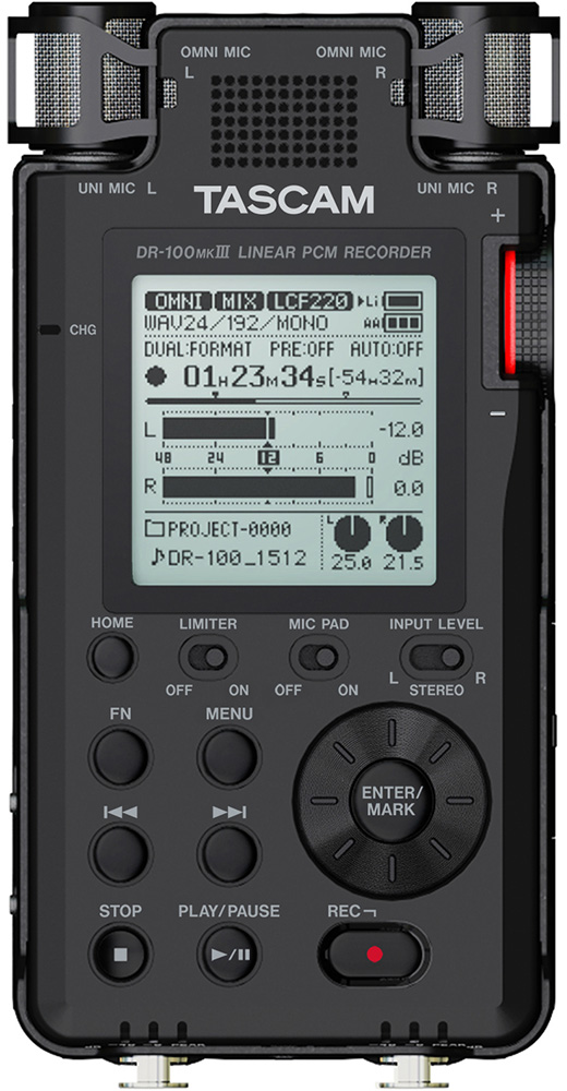 DR-100MKIII | Linear PCM Recorder | TASCAM - United States