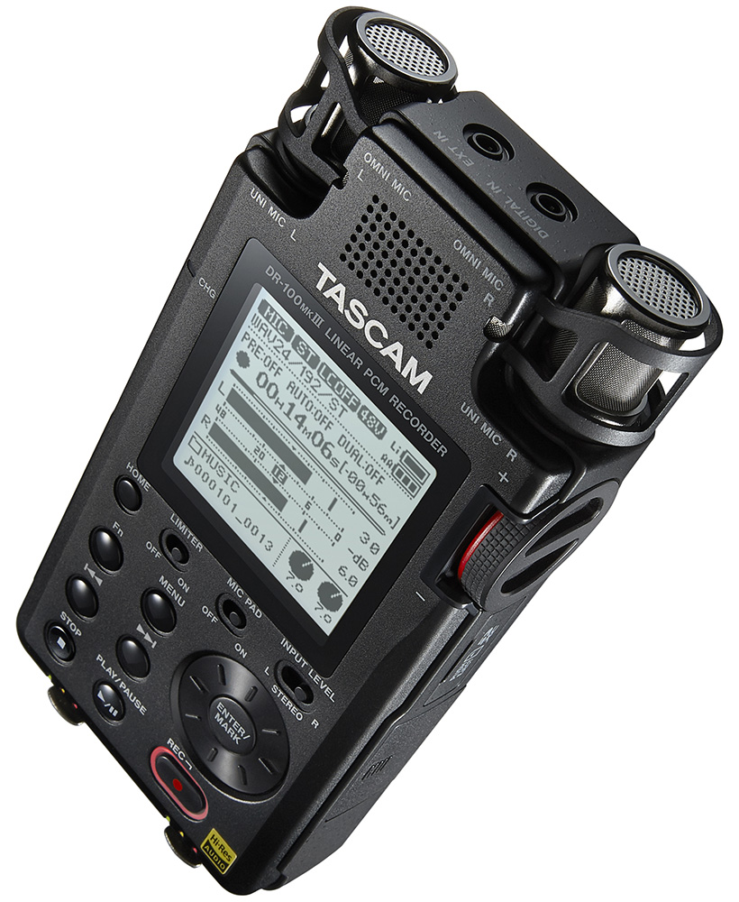 DR-100MKIII | Linear PCM Recorder | TASCAM - United States