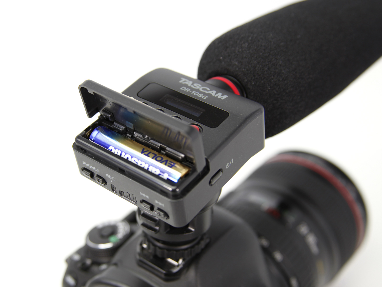 DR-10SG | Camera-mountable audio recorder with shotgun microphone 