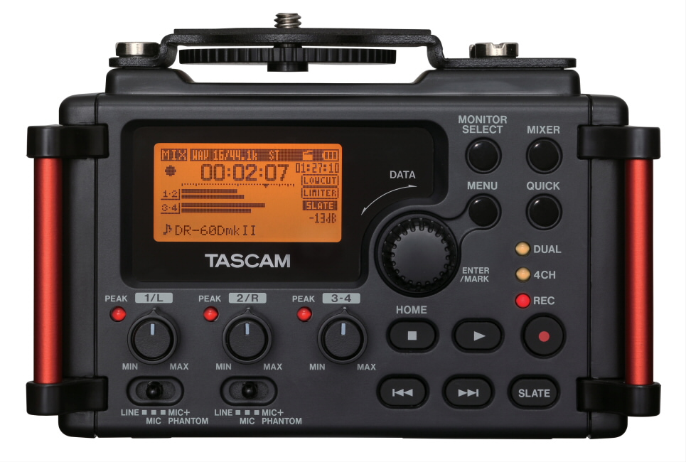 DR-60DMKII | 4-track Recorder/Mixer for Production Audio | TASCAM