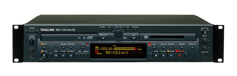 MD-CD1MKIII | Combination MiniDisc Recorder/CD Player | TASCAM 