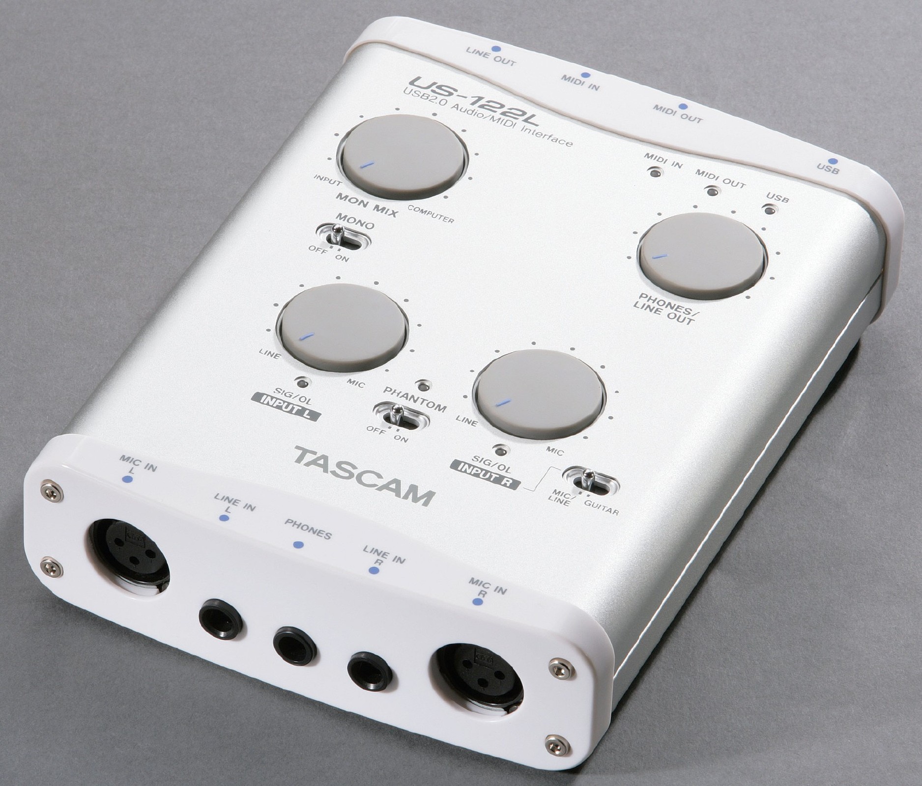 TASCAM Us-122 USB Audio Midi Interface CDs Gigstudio24 for sale online